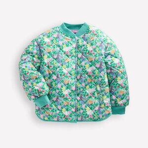 NEW Mini Boden Fun Quilted Bomber Jacket